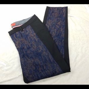 Anthropologie Charlie Ankle Jacquard Trouser